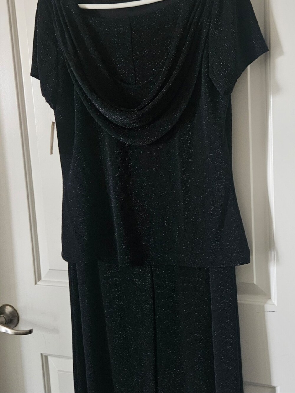 Vintage Oblique Shimmering Black Two-Piece Set - Sizes 14 & 12